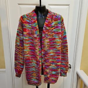 Custom Handmade Colorful Knit Cardigan